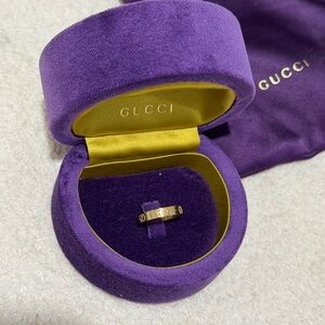 Gucci gold icon ring Size 8